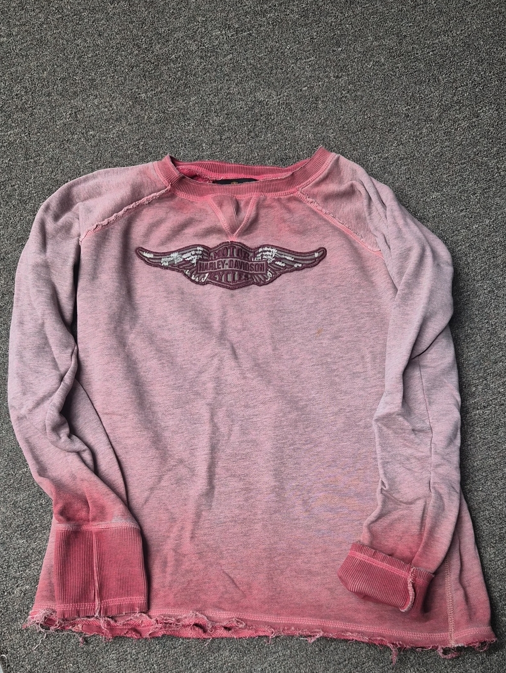 Harley-Davidson Women's Pink Ombre Crew Sweatshirt